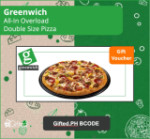 Greenwich All-In Overload Double Size Pizza
